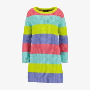 Vestido malha com riscas