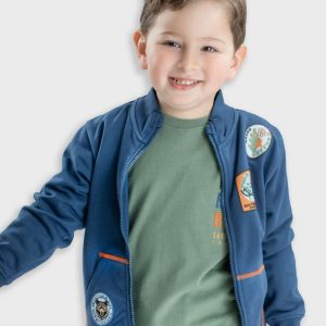 Sweatshirt com fecho nature menino