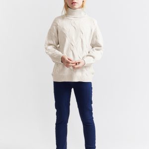 Camisola malha relevo menina