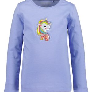 T-shirt manga comprida unicórnio menina