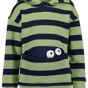 Sweatshirt riscas com capuz menino