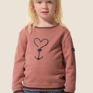 Camisola malha riscas reversível menina