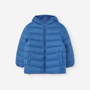 Casaco acolchoado com capuz menino