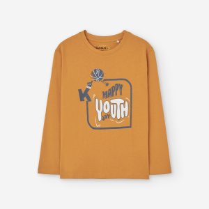 T-shirt manga comprida basket menino