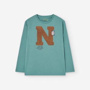 T-shirt manga comprida N team menino