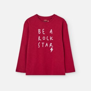 T-shirt manga comprida rock star menino