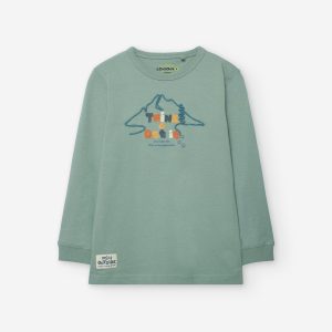 T-shirt manga comprida outside menino