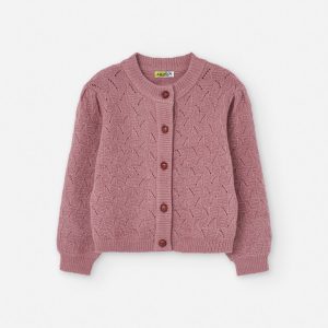 Casaco malha tricô menina