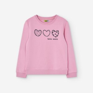 Sweatshirt corações menina